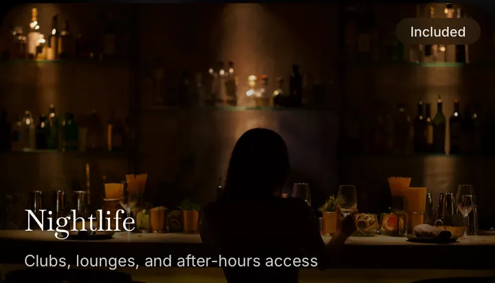 Nightlife in the app