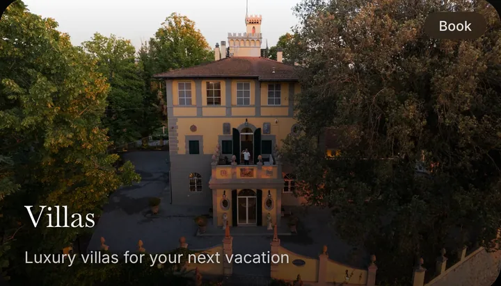 Villas in the app